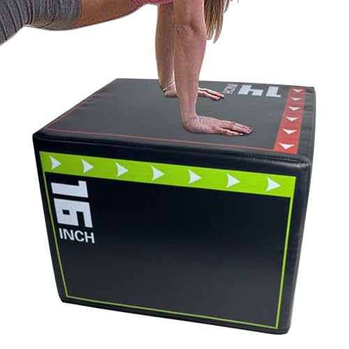 Workout Step Up Box – Shockproof Non‑Slip Jumping Box, Durable Plyo Tool | Fitness Step Up Equipment with Textured Grip Longtail, Jumping Training Equipment for Exercising Athletic Conditioning