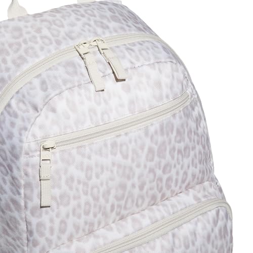 adidas Lineage Backpack for Laptop, School and Travel, 22L, Leopard Print Alumina/Alumina Beige, OSFA - color: Leopard Print Alumina/Alumina Beige
