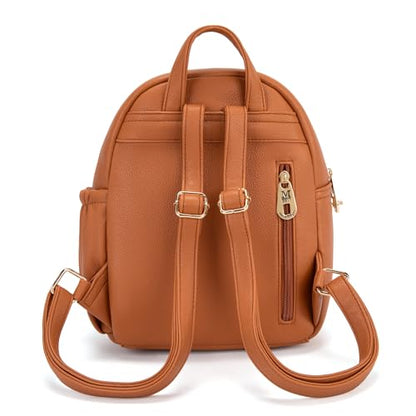 Montana West Mini Backpack Purse for Women Anti Theft Backpacks with Secured Zipper and Tassel - color: Mini Brown