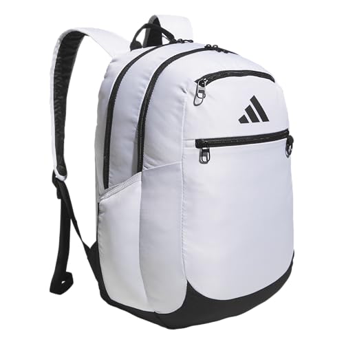 adidas Striker 3 Team Sports Backpack – Daypack for Sports Gym Travel, 36L - color: White/Black