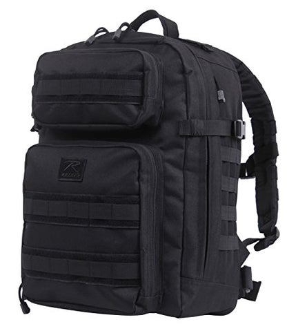 Rothco Fast Mover Tactical Backpack - Outdoor Hiking Pack for EDC Essential Gear (Black) - color: Black