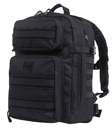 Rothco Fast Mover Tactical Backpack - Outdoor Hiking Pack for EDC Essential Gear (Black) - color: Black