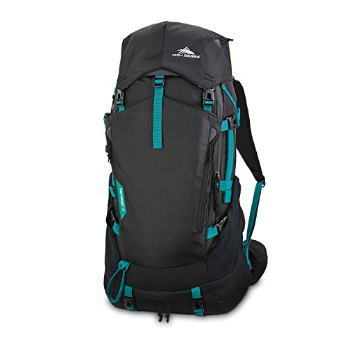High Sierra Pathway 2.0 Backpack with Hydration Storage Sleeve, for Hiking, Biking, Camping, Traveling, Black, 75L - color: Black, size: 75L