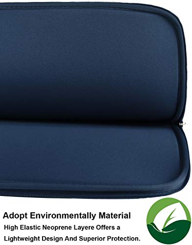 Laptop Sleeve Case 15.6 Inch,Resistant Neoprene Laptop Sleeve/Notebook Computer Pocket Case/Tablet Briefcase Carrying Bag, Dark Blue - color: Dark Blue, size: 15.6 inch