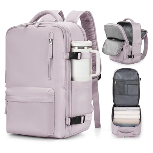 VGCUB Carry on Travel Backpack for Women Men Large Laptop Gym Work Frontier Airlines Personal Item Bag Business Airport Lightweight Backpack Flight Approved Mochilas de Viaje,Pink - color: Pink, size: Large