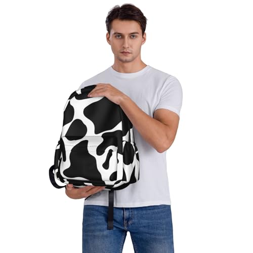 Cow spot Travel Backpack for Men Women 15.6 inch Laptop Backpack Casual Daypack for Weekender - color: Cow Spot