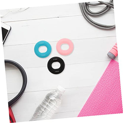 Balacoo 3Pcs Silicone Hand Grip Ring Set Adjustable Forearm Exerciser for Strength Training and Rehabilitation for Fitness Enthusiasts and Injury Recovery