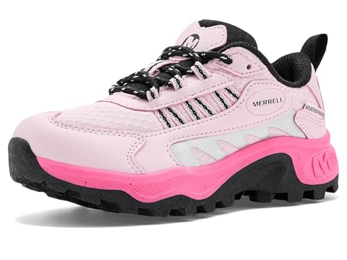 Merrell Kids' Stowe Low - color: Pink/Silver/Black, size: 1 Little Kid