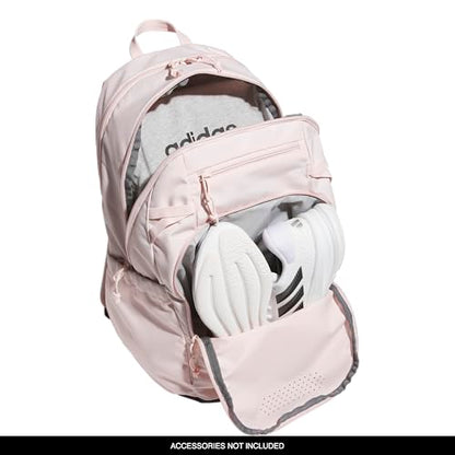 adidas Defender 5 Backpack for Sports, Gym, School and Travel, 33L, Sandy Pink/Black/Grey Two, OSFA - color: Sandy Pink/Black/Grey Two