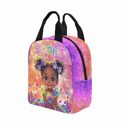 Personalized Backpacks For Girls Custom Backpack For Kids Customized Name Backpacks Back to School Custom Bookbag Set Gifts For Daughter, Granddaughter, Niece - color: A05
