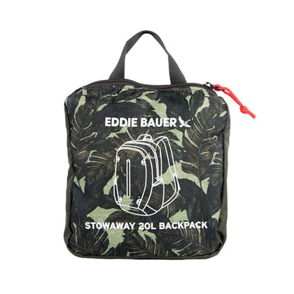 Eddie Bauer Stowaway Packable Backpack | Travel | Outdoor | Lightweight | Foldable | Durable | Ripstop Polyester | 20L - Dark Loden - color: Dark Loden, size: 20L