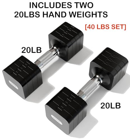 15LB 20LB 30LB 40LB 50LB Adjustable Dumbbell Set Free Weights Dumbbells Set for Women Men Hand Weights Sets Adjust Dumbbell Weight Sets for Home Gym Exercise Workout Strength Training Equipments - color: Black