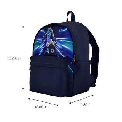 Messi Lifestyle Backpack, Bookbag with Pockets & Adjustable Straps