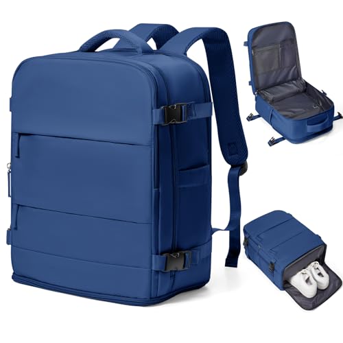coowoz Travel Backpack Carry On for Women Man Gym Backpacks with Laptop Compartment Mochila de Viaje Teacher Personal Item Backpack Airplane Accessories Must Haves Royal Blue Small - color: Royal Blue, size: X-Small