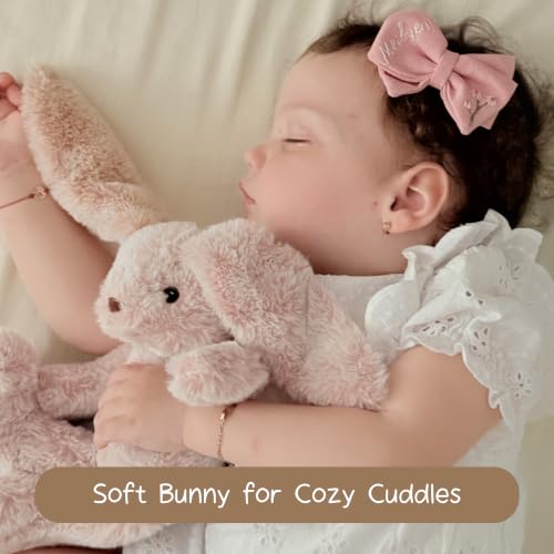 Moonkie Hug & Go™ Bunny Toddler Backpack – Soft Plush Bag with Detachable Toy for Girls Aged 2–4 | Perfect for Daycare, Travel & Birthday Gifts - color: Bunny