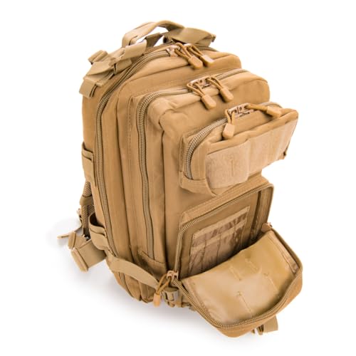 Medium Backpack with Pistol Retention System, Tan - color: Tan