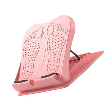 Foldable Calf Stretching Board Space Saving Adjustable Stretching Platform for Gym Training At Home Leg Stretch Board - color: Playful Powder