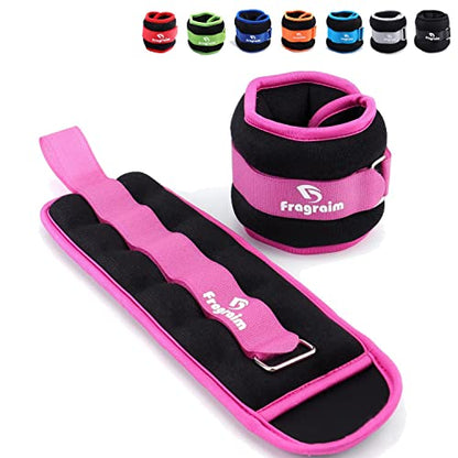 Ankle Weights for Women, Men and Kids - 1/2/3/4/6/8/10/12/15/20 LBS 1 Pair Strength Training Wrist/Leg/Arm Weight with Adjustable Strap for Jogging, Gymnastics, Aerobics, Home Fitness, Physical Therapy - style: 3Lbs Pair (1.5lb x 2) - Purple