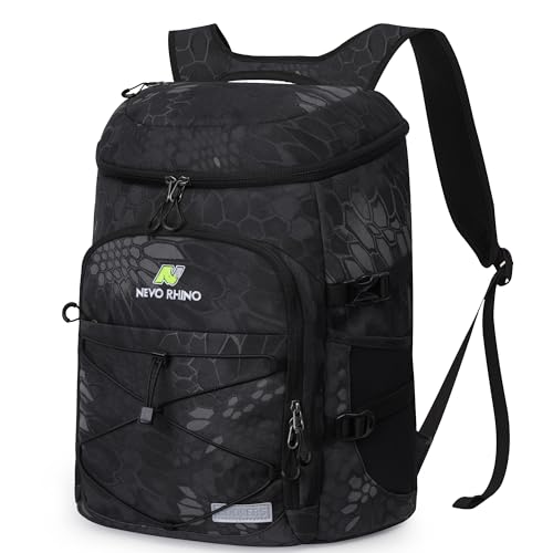 N NEVO RHINO Backpack Coolers Insulated Leak Proof 36/54 Cans,Portable Lightweight Waterproof Insulated Cooler Backpack for Men & Women Ideal for Camping,Travel,Beach,Picnics,Lunch & Day Trips - color: 2025-Snake-36Cans, size: 36 Cans