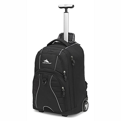 High Sierra Freewheel Wheeled Laptop Backpack, Black, 20.5 x 13.5 x 8-Inch - color: Black