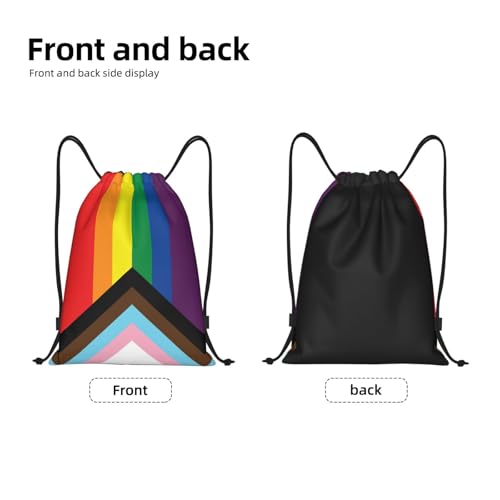 Rainbow Pride LGBT Drawstring Backpack Bag Sport Gym Dance Beach Travel Sackpack for Women Men - color: Lgbt_ddd00649