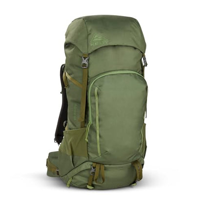 Kelty Asher Backpack, Daypack to Multi-Day Backpacking Capacity, Hiking, Lightweight Travel Pack, Internal Frame (65L Winter Moss) - color: Winter Moss/Dill, size: 65L