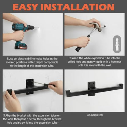 Backpack Leaf Blower Hanger, Heavy Duty Wall Mount Storage Holder for Backpack Blower, Sprayer, Chainsaw & Tacticals Gear, Garage Organizer Wall Mount Stand