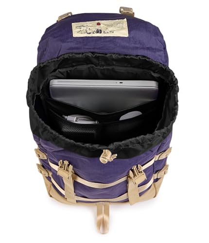 JanSport Skip Pack Backpack – 28L Capacity, Fits 13.5in Laptop, Large Main Compartment, Side Water Bottle Pocket – Ideal for Work & Travel, Amethyst Angst - color: Amethyst Angst
