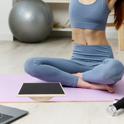VALICLUD Solid Board Non-slip Wobble Trainer for Adults Sensory Coordination Fitness Exercise at Home Gym