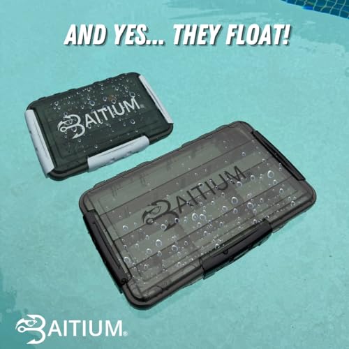 Baitium XTRAseal Waterproof Fishing Tackle Box Organizer, Tackle Boxes With Dividers, Tacklebox for Fishing, 3600 3700 Tackle Tray, Fishing Gear - size: 2-Pack 3700 (14" x 8.9" x 2.1")
