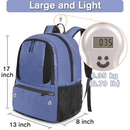 YOREPEK Soccer Backpack,Soccer Bag with Ball Holder, Water resistant Sport Equipment Bags Fit Basketball Volleyball Football - color: Purple