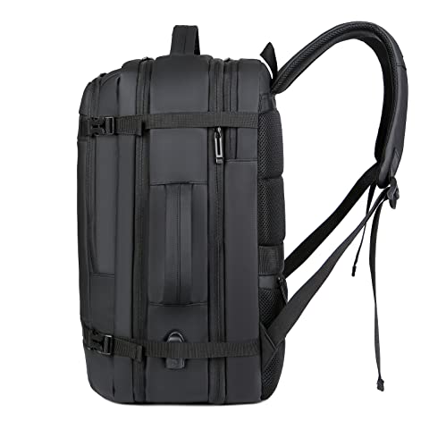 Kamlui Laptop Backpack for Men Travel Large Capacity - Fits up to 17.3-inch Notebooks Business Computer Bag - color: Black281