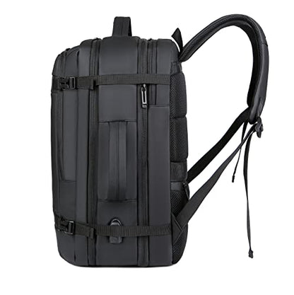 Kamlui Laptop Backpack for Men Travel Large Capacity - Fits up to 17.3-inch Notebooks Business Computer Bag - color: Black281