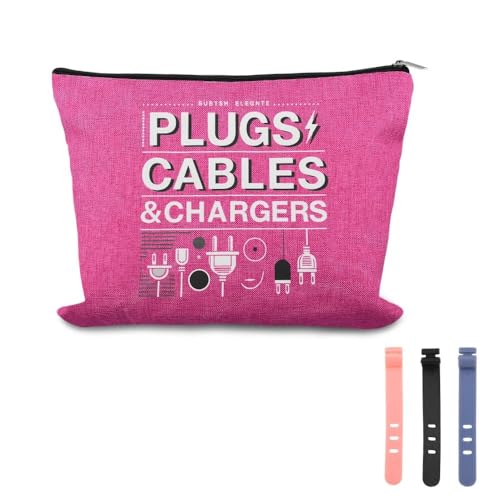 Charging Cable Organizer Bag Pouch Travel Elastic Silicone Cable Strap Cord Organizer Anti Loss Portable Earphone Plug Charger Storage Bags Data Cables Protector Cover Charge Cord Tie Wrap Protection - color: Travel Bag for Phone Chargers and Cords