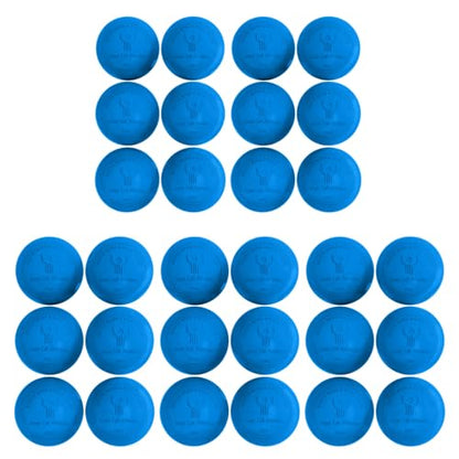 GCA Pro Lacrosse Official Game Ball NFHS College Approved Velocity 6 Pack LAX Field Tournament Rubber Practice (Blue, 6 Balls)