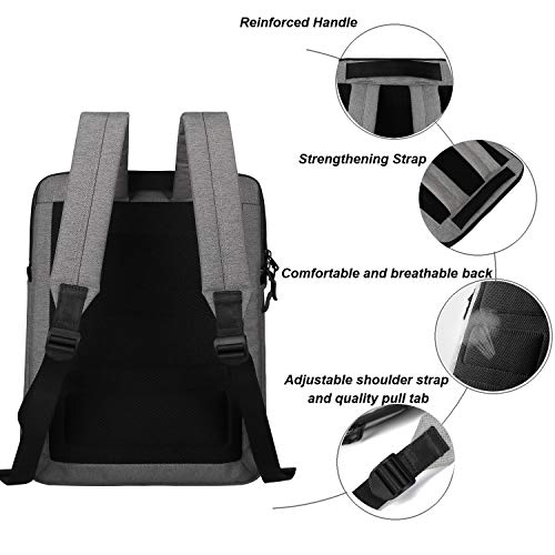 Backpack for Men Women Business Slim Backpack Computer Bags Lightweight Laptop Bag - for 14 15 15.6 20 inch Macbook - color: Dark Grey