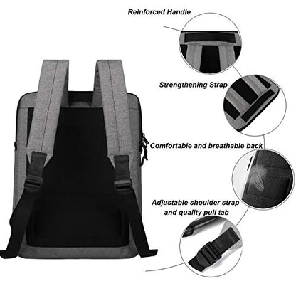 Backpack for Men Women Business Slim Backpack Computer Bags Lightweight Laptop Bag - for 14 15 15.6 20 inch Macbook - color: Dark Grey