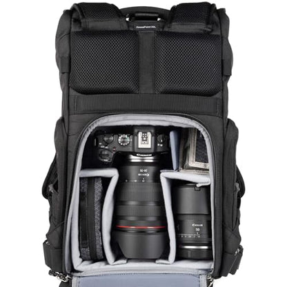 Think Tank FocusPoint 22L RollTop Camera Backpack - Urban Rust: Expandable Travel & Camera Backpack with Laptop Sleeve, Quick Side and Back Access, Rain Cover – Versatile Photography & Travel Bag - color: Urban Rust, size: 22 Liters