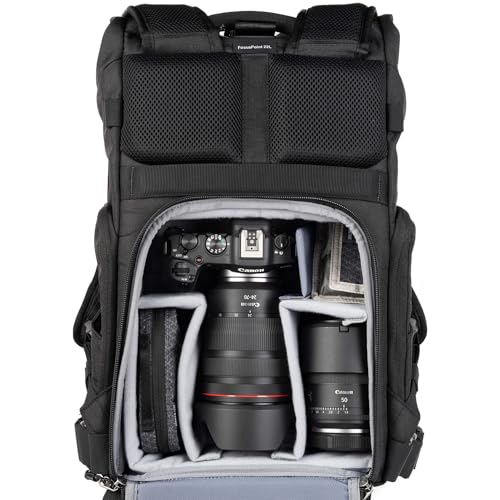 Think Tank FocusPoint 22L RollTop Camera Backpack - Urban Rust: Expandable Travel & Camera Backpack with Laptop Sleeve, Quick Side and Back Access, Rain Cover – Versatile Photography & Travel Bag - color: Urban Rust, size: 22 Liters