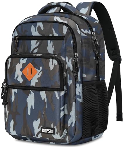 Classic Backpack for Men Women, School Backpack for Girls Boy Teens,15.6 Inch Laptop Bookbag with Reinforced Straps for College High School Work Business Computer Book Bag,mochilas para hombres - color: C5-camouflage-blue, size: 15.6 Inch