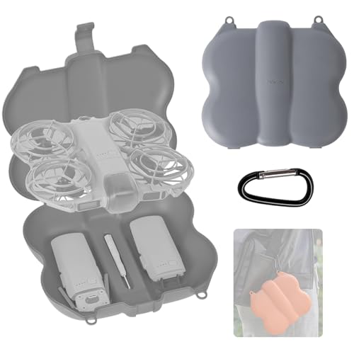 Hard Travel Case Bag for DJI NEO 2, Protective Carrying Drone Case Accessories for DJI NEO 2, Compact Portable Lightweight (Grey) - color: Gray