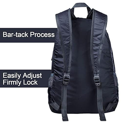G4Free 20L Small Packable Travel Hiking Backpack for Men Women - color: Dark Blue, size: 20L