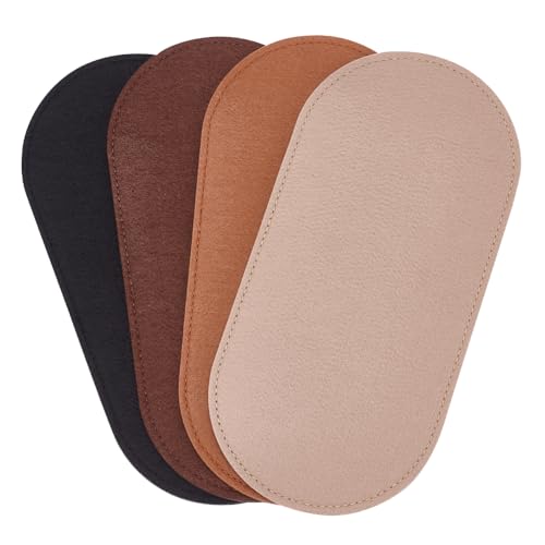 PH PandaHall 4 Colors Felt Bag Shaper Pads 30x12.5cm/11.8x4.9 inch Purse Bottom Insert Oval Bag Liner Board Purse Bottom Shaper Handbag Organizer Insert for Leather Bag Backpack Cosmetic Travel Bag - size: 11.8x4.9 inch