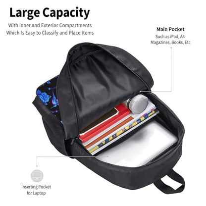 Sturdy Polyester Shoulder Pack Hummingbird Purple Rose, Anti Theft Spacious Camping Rucksack Casual Daily Bag for Men Women Fitness Outdoor Activity - color: Design (219)