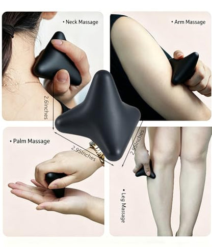 Manual Trigger Point Massage Tool Manual Massager Ball for Muscle Knot Deep Tissue Relief Myofascial Release Physical Therapy Hip Hand Back Small Massager Ball for Plantar Fasciitis Pain Relief Black - color: Black