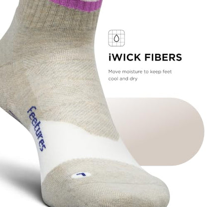 Feetures Trail Max Cushion Quarter Sock