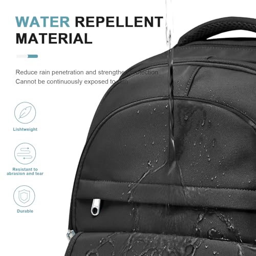 Preppy Black Middle School Backpack for Teens Girls Boys Waterproof Backpack with Lots of Pockets College Backpacks for Women Men Cute School Bag for Students - color: A1-black