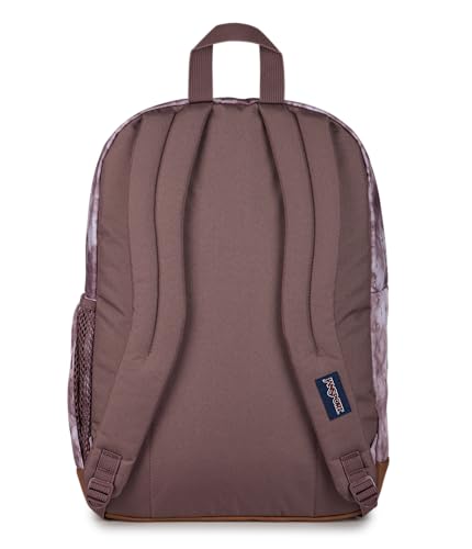 JanSport Cool Backpack with 15-inch Laptop Sleeve, Large Computer Bag Rucksack with 2 Compartments, Ergonomic Straps, Ice Dye - color: Ice Dye Mahogany Haze/White