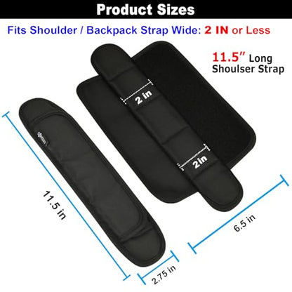 Cosmos 2 Pcs Shoulder Strap Pads Universal Cushion Shoulder Pad Replacement for Laptop, Messenger, Travel Duffel, Guitar, Car Seat Shoulder Strap Bag Strap Padding, 11 in