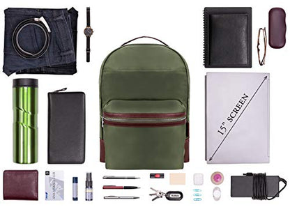 McKlein Parker, 15" Backpack Laptop Briefcase, Laptop & Tablet, Travel Business Backpack & Cross-Body, Dual Compartment Laptop/Computer & Tablet Backpack Bag Case - color: Green